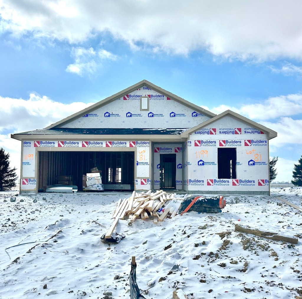 view of property in mid-construction