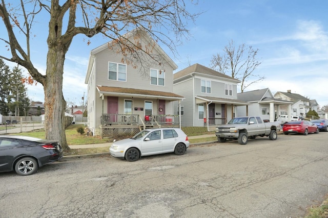 view of front of property with covered porch