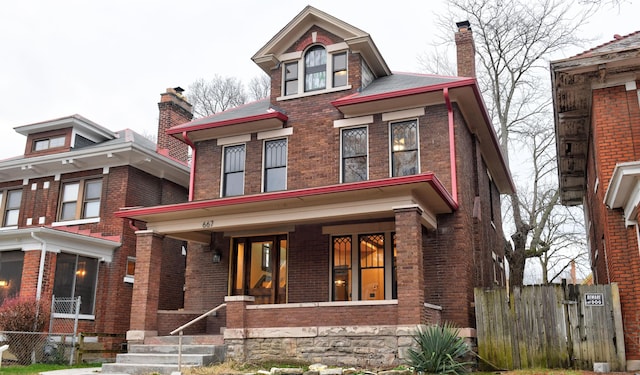 667 Linwood Ave, Columbus, OH 43205 - view of front of home featuring covered porch