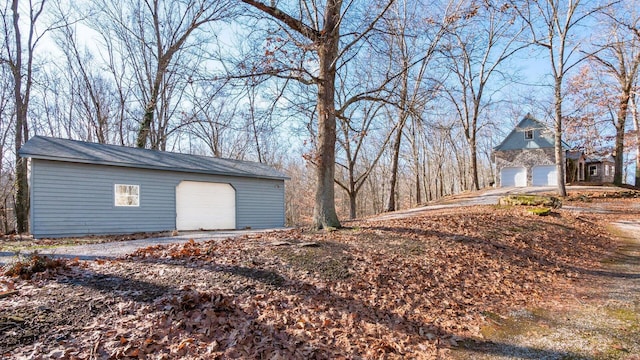 exterior space with an outdoor structure