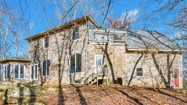 view of rear view of property