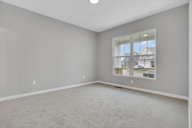 view of carpeted empty room