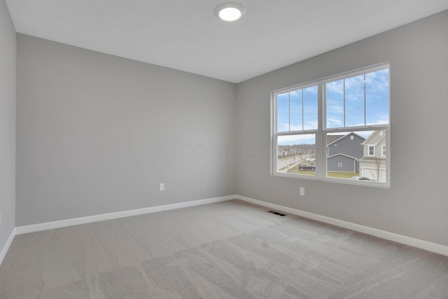 view of carpeted empty room