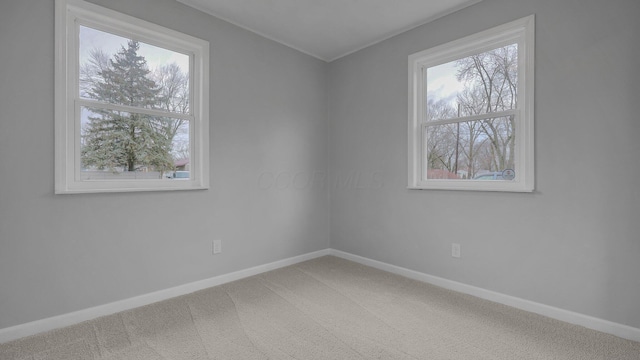 empty room with carpet floors