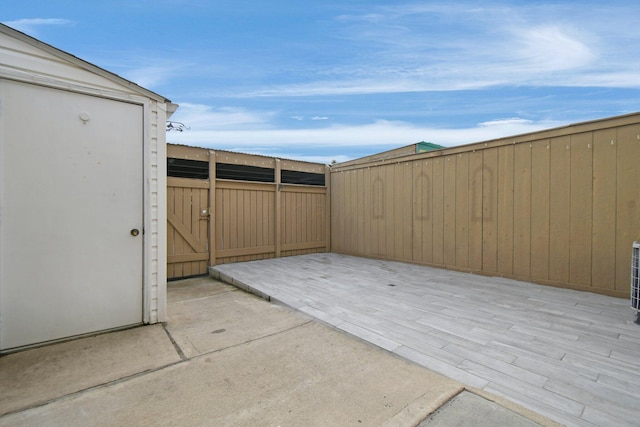 view of patio / terrace featuring a deck