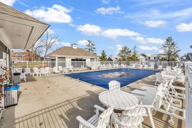 view of pool with a patio area