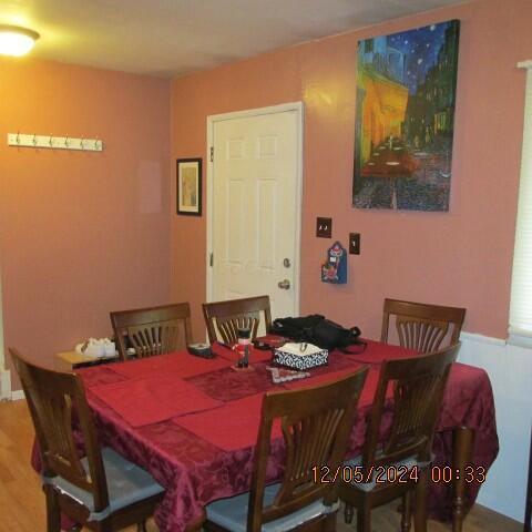 view of dining area