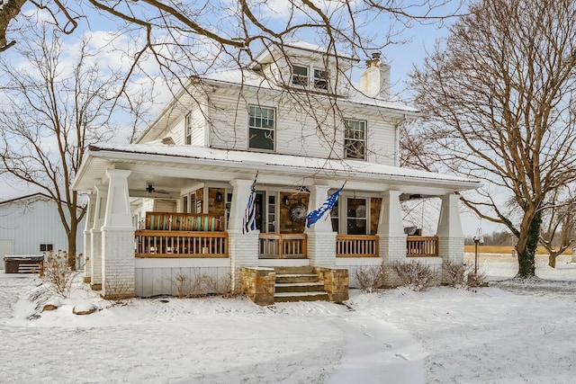 view of front of house featuring a porch