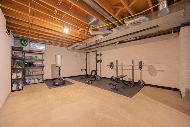 view of workout room