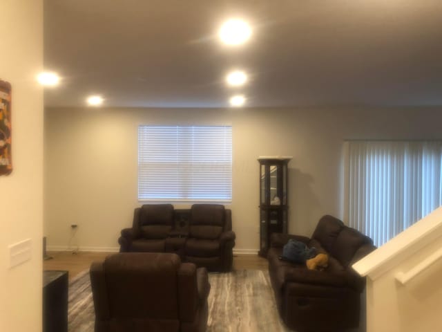 198 Whitetail Trl, Johnstown, OH 43031 - living room with recessed lighting and wood finished floors