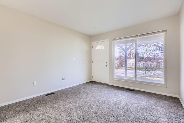 view of carpeted empty room