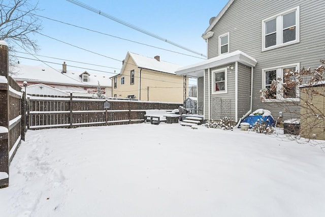 view of snowy yard