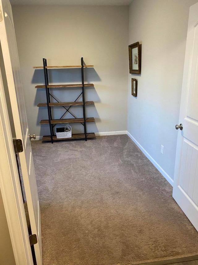 view of carpeted empty room