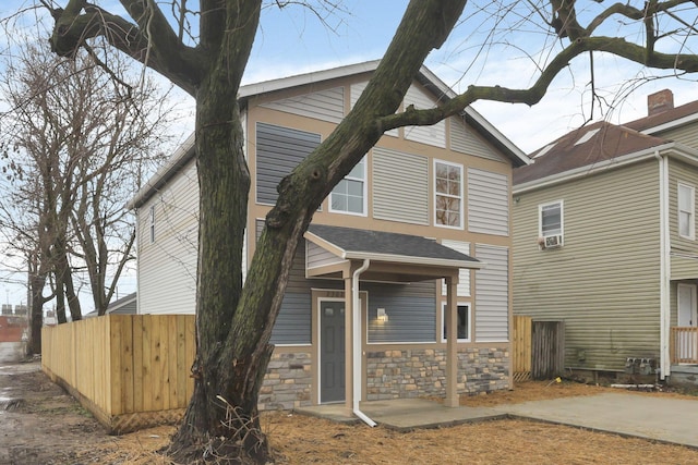 view of rear view of property