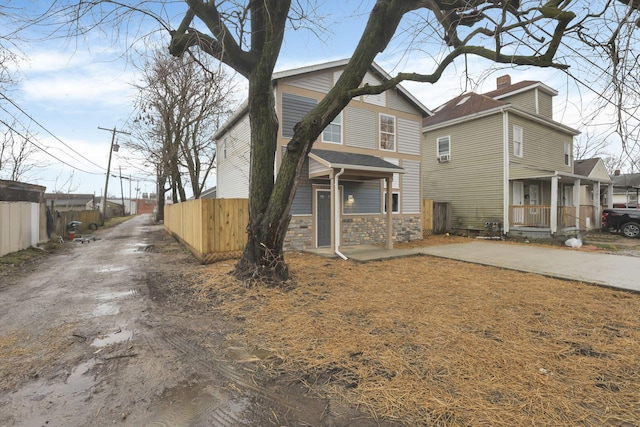 exterior space featuring a porch