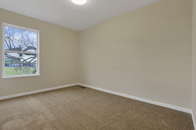 view of carpeted empty room