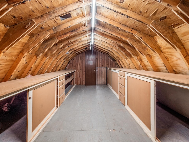 view of attic