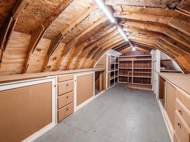 view of attic