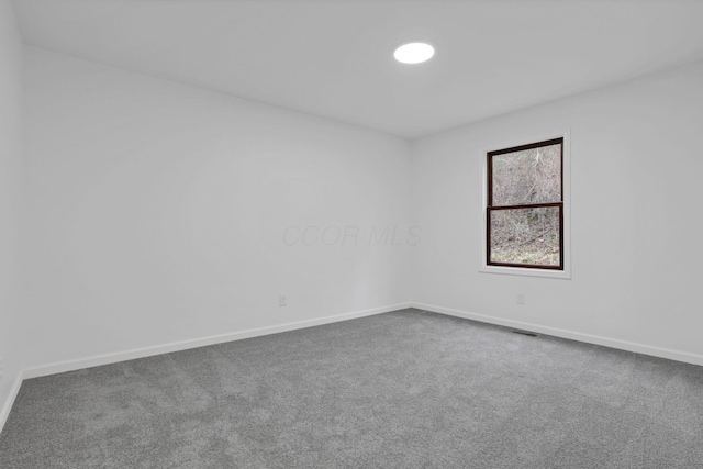 unfurnished room with carpet