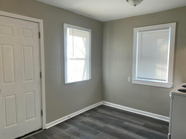 interior space featuring dark hardwood / wood-style flooring