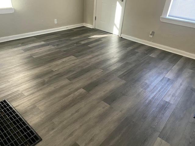 foyer featuring dark hardwood / wood-style floors