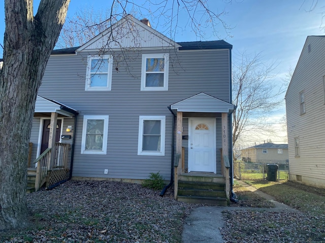 view of front of home