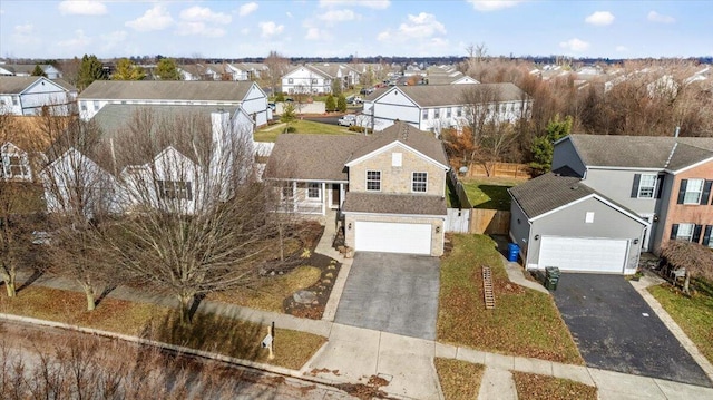 birds eye view of property