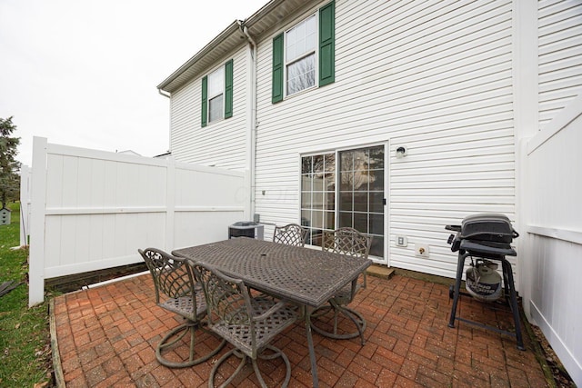 view of patio / terrace with area for grilling