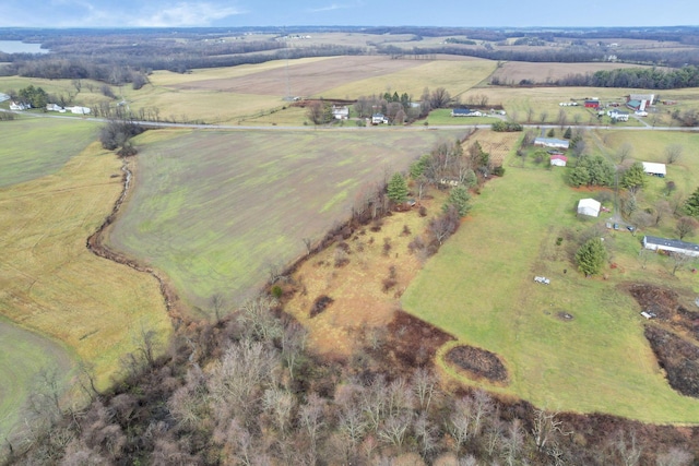 bird's eye view featuring a rural view