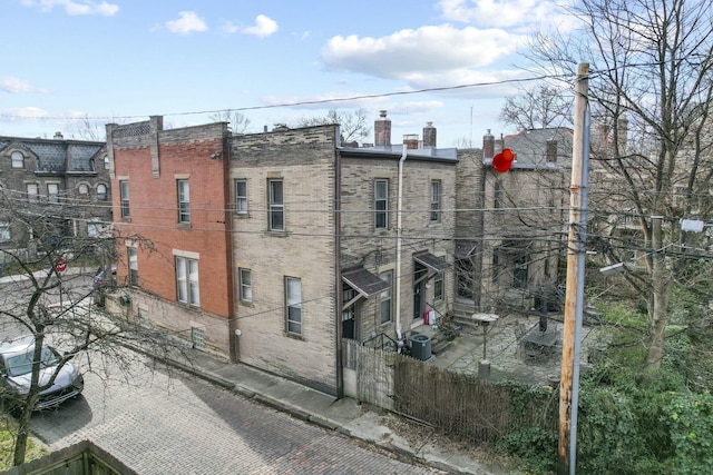 view of home's exterior featuring central AC