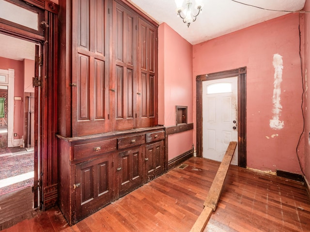 interior space featuring hardwood / wood-style floors