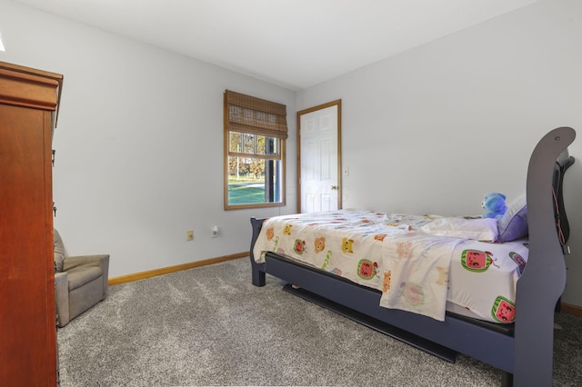 bedroom with carpet flooring