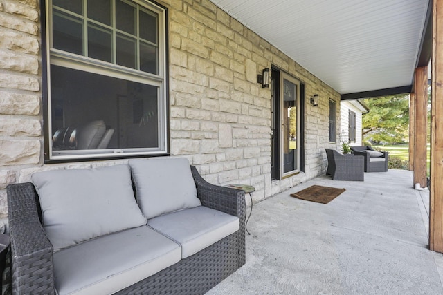 view of patio / terrace with covered porch