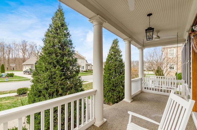 balcony with a porch