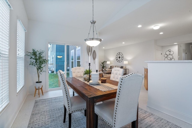 dining room featuring a healthy amount of sunlight