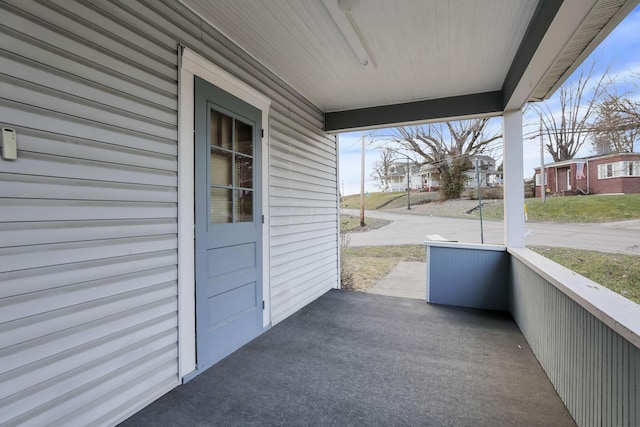 view of patio / terrace featuring covered porch