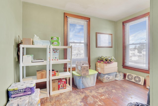 interior space featuring wood finished floors