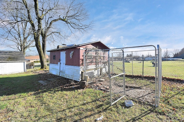 exterior space featuring an outdoor structure