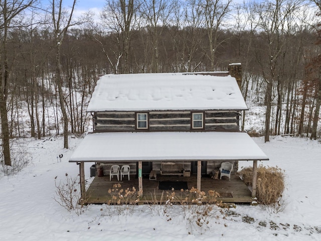 view of front of house featuring covered porch