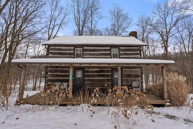 exterior space featuring a porch