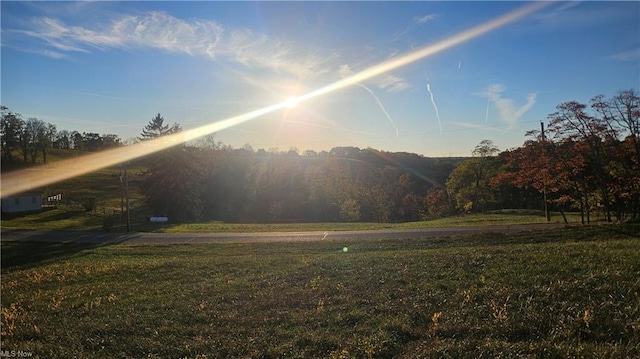 property view of mountains with a rural view