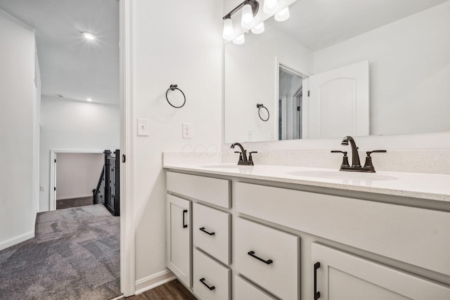 bathroom with vanity