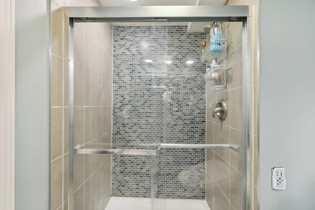 bathroom with walk in shower