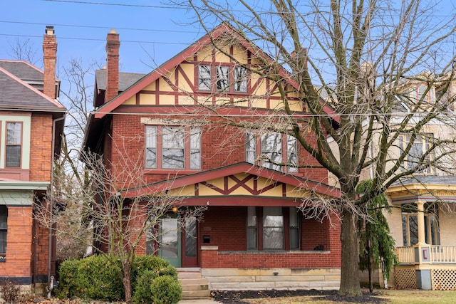 view of tudor house