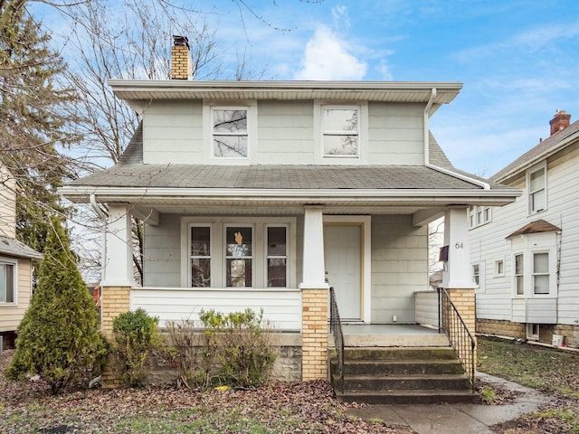 view of front of home with a porch