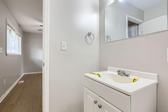 bathroom featuring vanity