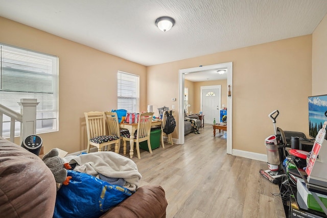 interior space with light wood-type flooring