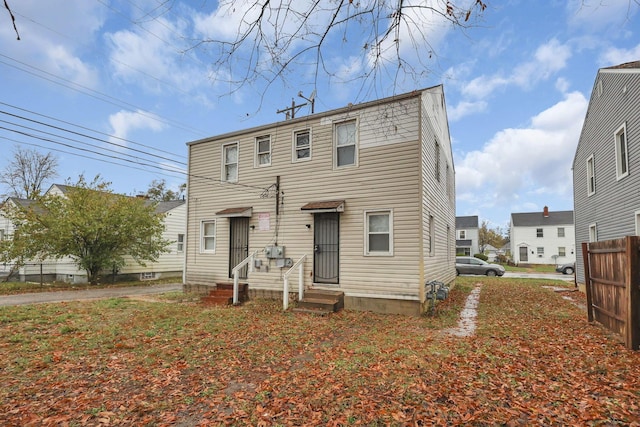 view of rear view of property