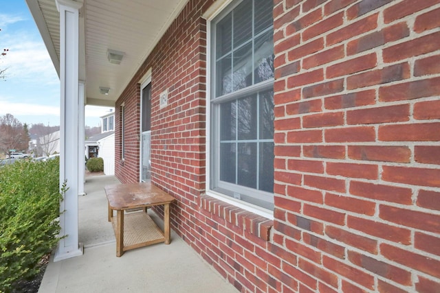 view of patio featuring covered porch