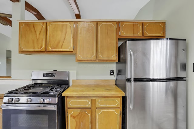 kitchen featuring appliances with stainless steel finishes